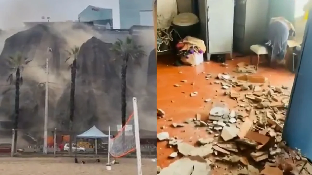 <div class="paragraphs"><p>پیرو میں زلزلہ۔ ویڈیو گریب/ایکس</p></div>