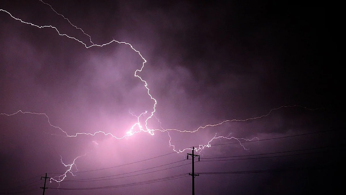 علامتی، آسمانی بجلی، تصویر آئی اے این ایس