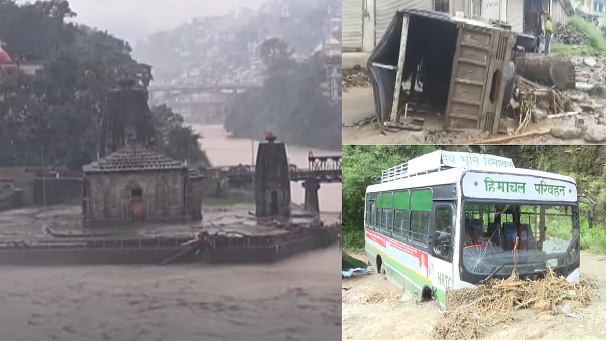 <div class="paragraphs"><p>ہماچل پردیش میں تباہی کا منظر۔ ویڈیو گریب/یوٹیوب</p></div>