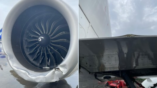 <div class="paragraphs"><p>ممبئی ایئر پورٹ پر ایئر انڈیا کا طیارہ حادثہ کا شکار، تصویر سوشل میڈیا</p></div>