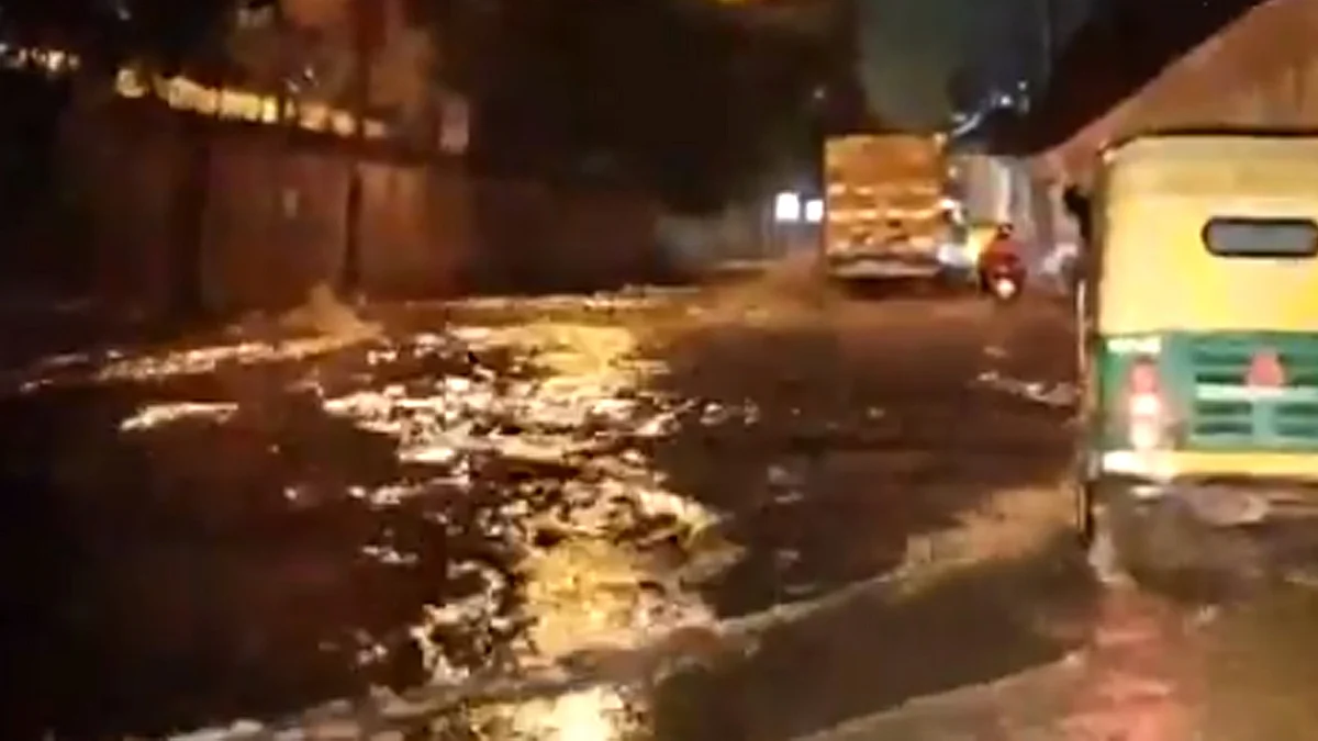 <div class="paragraphs"><p>دہلی میں بارش کے بعد آبی جماؤ کا منظر۔ ویڈیو گریب ’ایکس‘</p></div>