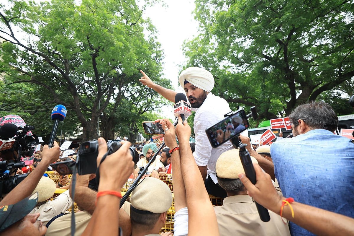 ’ووٹ چوری‘ کے خلاف اپوزیشن اراکین پارلیمنٹ کی ریلی میں نظر آیا زبردست جوش، دیکھیں تصویری جھلکیاں