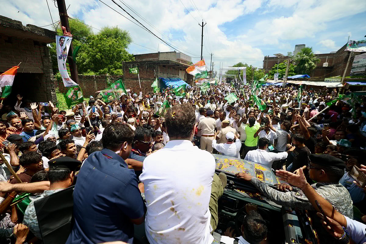 راہل گاندھی کی ’ووٹر ادھیکار یاترا‘ میں دوسرے دن بھی لوگوں کا اژدہام