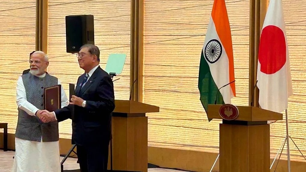 <div class="paragraphs"><p>نریندر مودی اور شگیرو ایشیبا، تصویر @shigeruishiba</p></div>