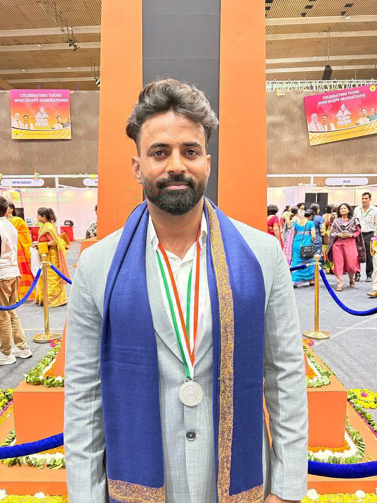 ڈاکٹر ذاکر حسین اسکول کے فزیکل ایجوکیشن ٹیچر ریاست علی ’اسٹیٹ ٹیچر ایوارڈ‘ سے نوازے گئے