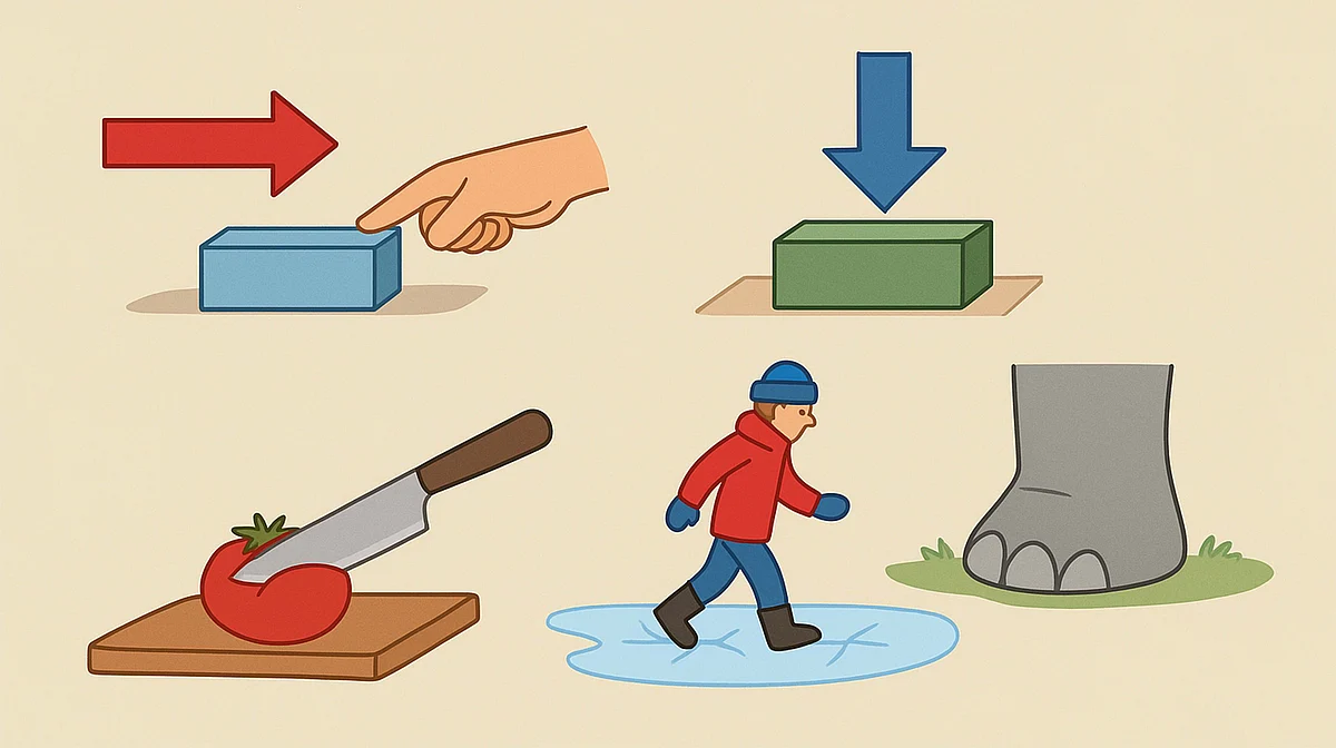 فورس اور پریشر کی کہانی، روزمرہ زندگی سے جڑی آسان وضاحت