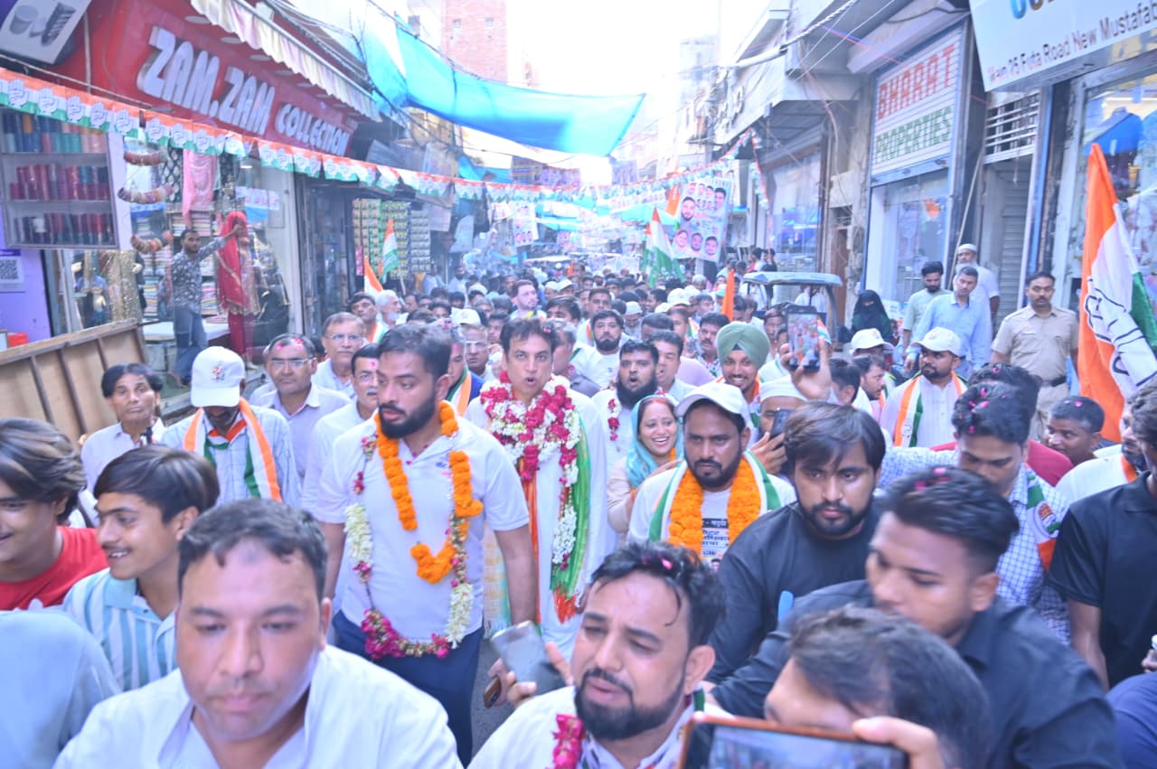 <div class="paragraphs"><p>دہلی میں نکالی گئی ’ووٹر ادھیکار یاترا‘ کا منظر</p></div>