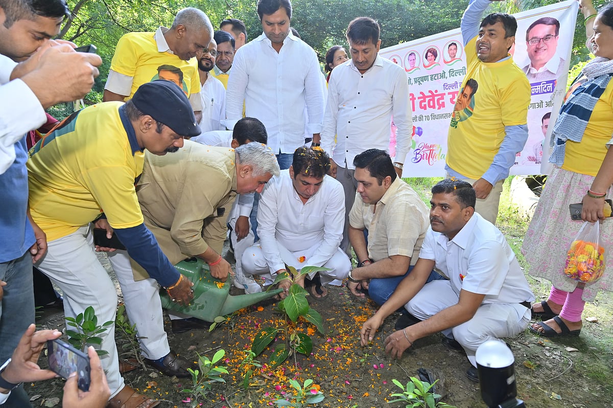 دہلی کانگریس صدر دیویندر یادو کے یومِ پیدائش پر شجرکاری کا اہتمام، ہزاروں کانگریس کارکنان نے پیش کی مبارکباد