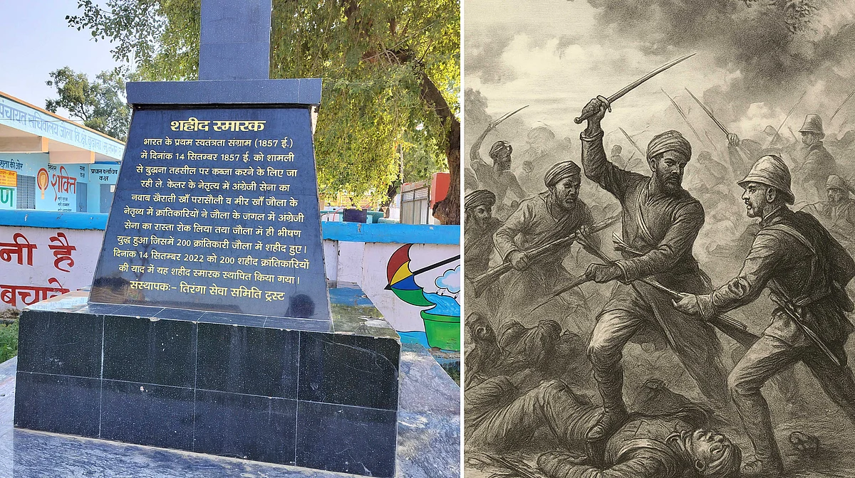 گم نام مجاہد آزادی نواب خیراتی خاں پنڈاری اور مظفر نگر موضع جولا کی معرکہ آرائی