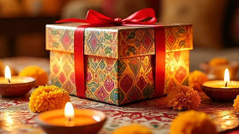 <div class="paragraphs"><p>دیوالی کا تحفہ، تصویر: میٹا اے آئی</p></div>