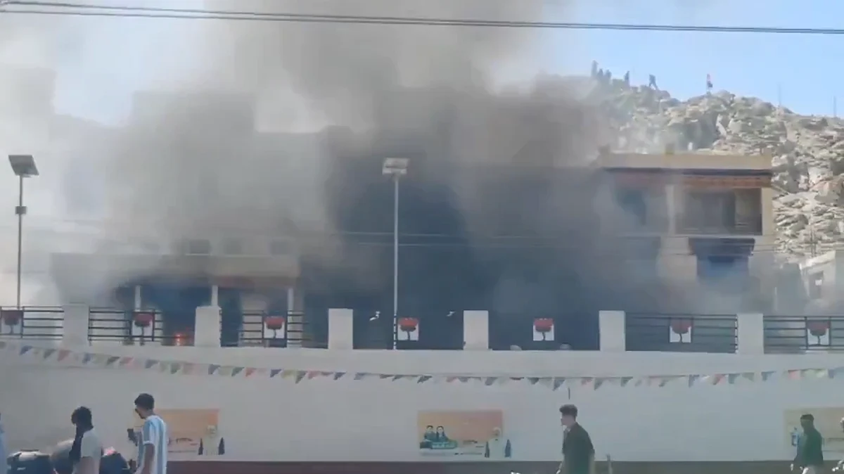 <div class="paragraphs"><p>لیہہ تشدد، ویڈیو گریب</p></div>