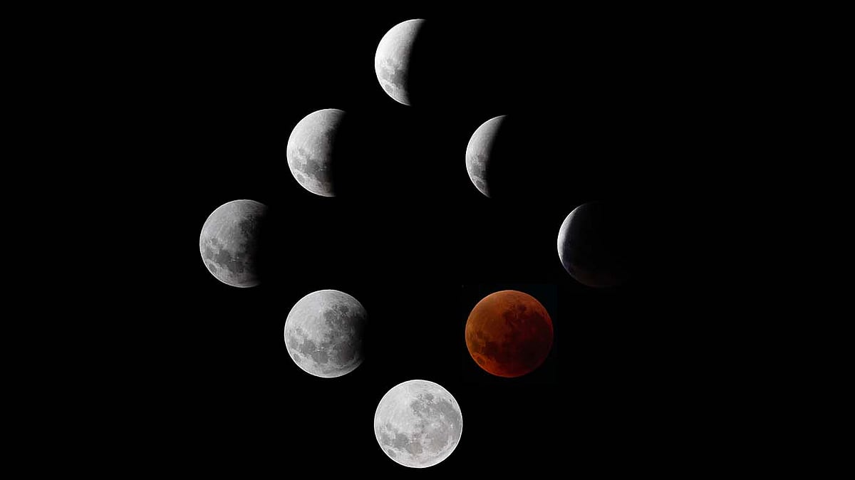 <div class="paragraphs"><p>چاند گرہن کے مختلف مراحل / Getty Images</p></div>