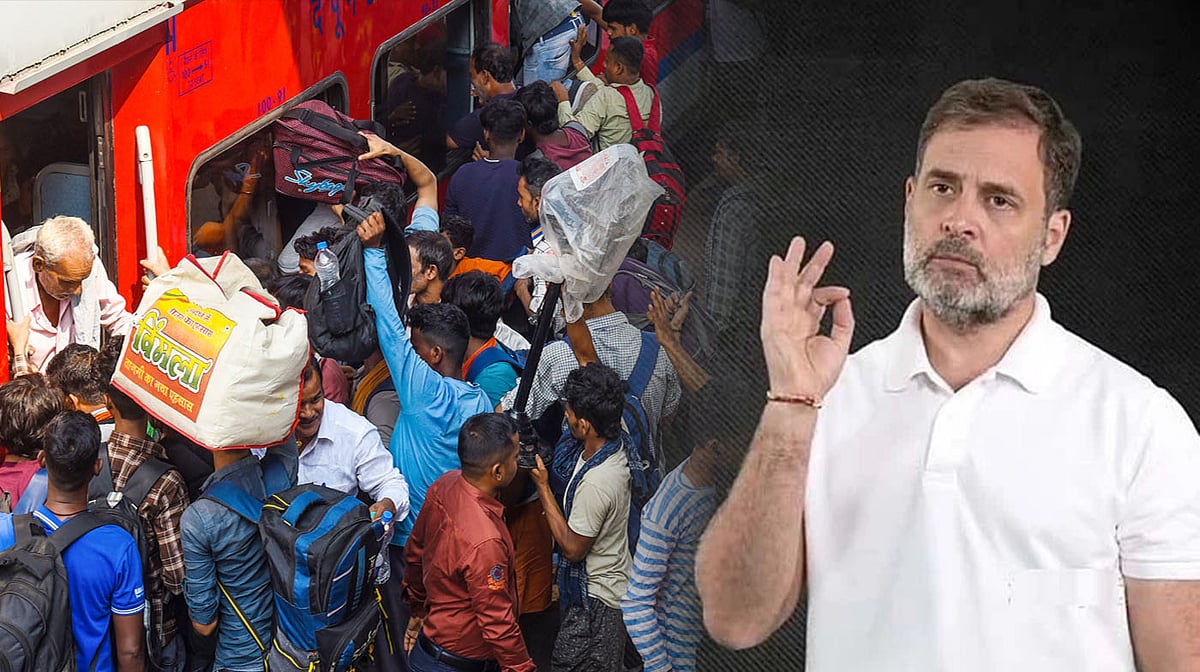 ریلوں میں بھیڑ پر راہل گاندھی کا حملہ، پوچھا- ’12 ہزار خصوصی ٹرینوں کا دعویٰ کہاں گیا؟‘