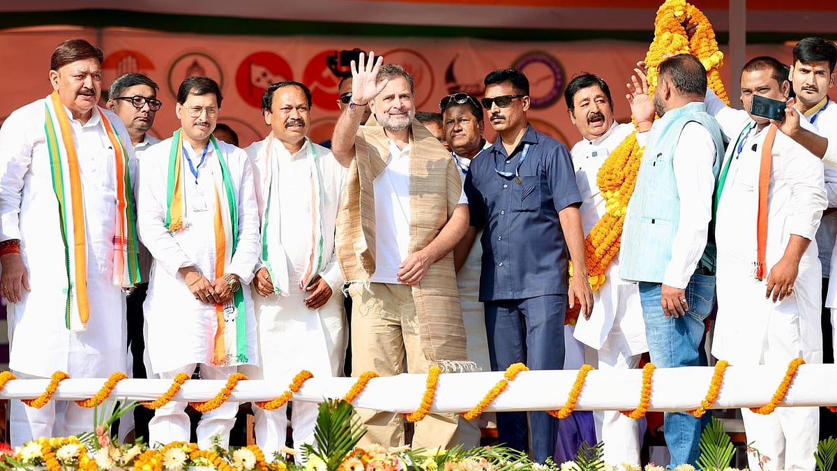 <div class="paragraphs"><p>بھاگلپور میں انتخابی جلسہ کے دوران راہل گاندھی و دیگر پارٹی لیڈران، تصویر <a href="https://x.com/INCIndia">@INCIndia</a></p></div>