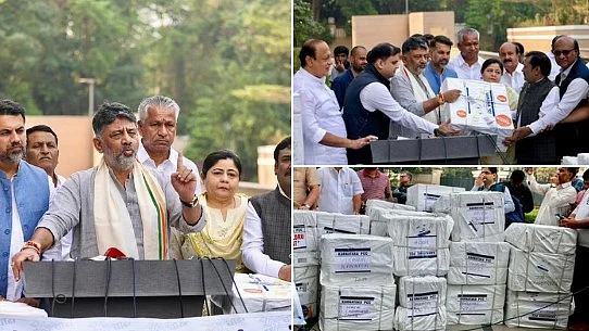 <div class="paragraphs"><p>ڈی کے شیوکمار، تصویرسوشل میڈیا، بشکریہ&nbsp;@INCIndia</p></div>