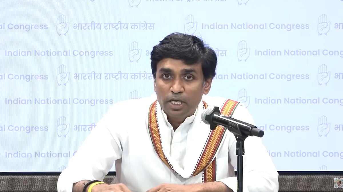 <div class="paragraphs"><p>کانگریس کے قبائلی امور کے شعبے کے سربراہ وکرانت بھوریا / ویڈیو گریب</p></div>