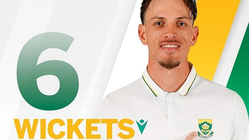 ہندوستان کے خلاف دوسرے ٹیسٹ میچ میں بھی جنوبی افریقہ کی گرفت مضبوط، مارکو یانسن نے رقم کی تاریخ