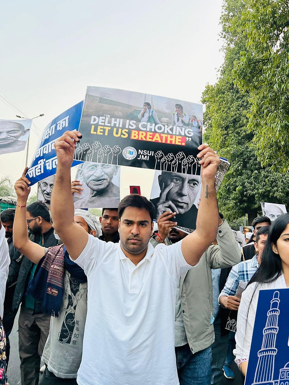 ’ایک قدم گاندھی کے ساتھ‘ پدیاترا میں شامل ہوئے این ایس یو آئی کے قومی صدر ورون چودھری