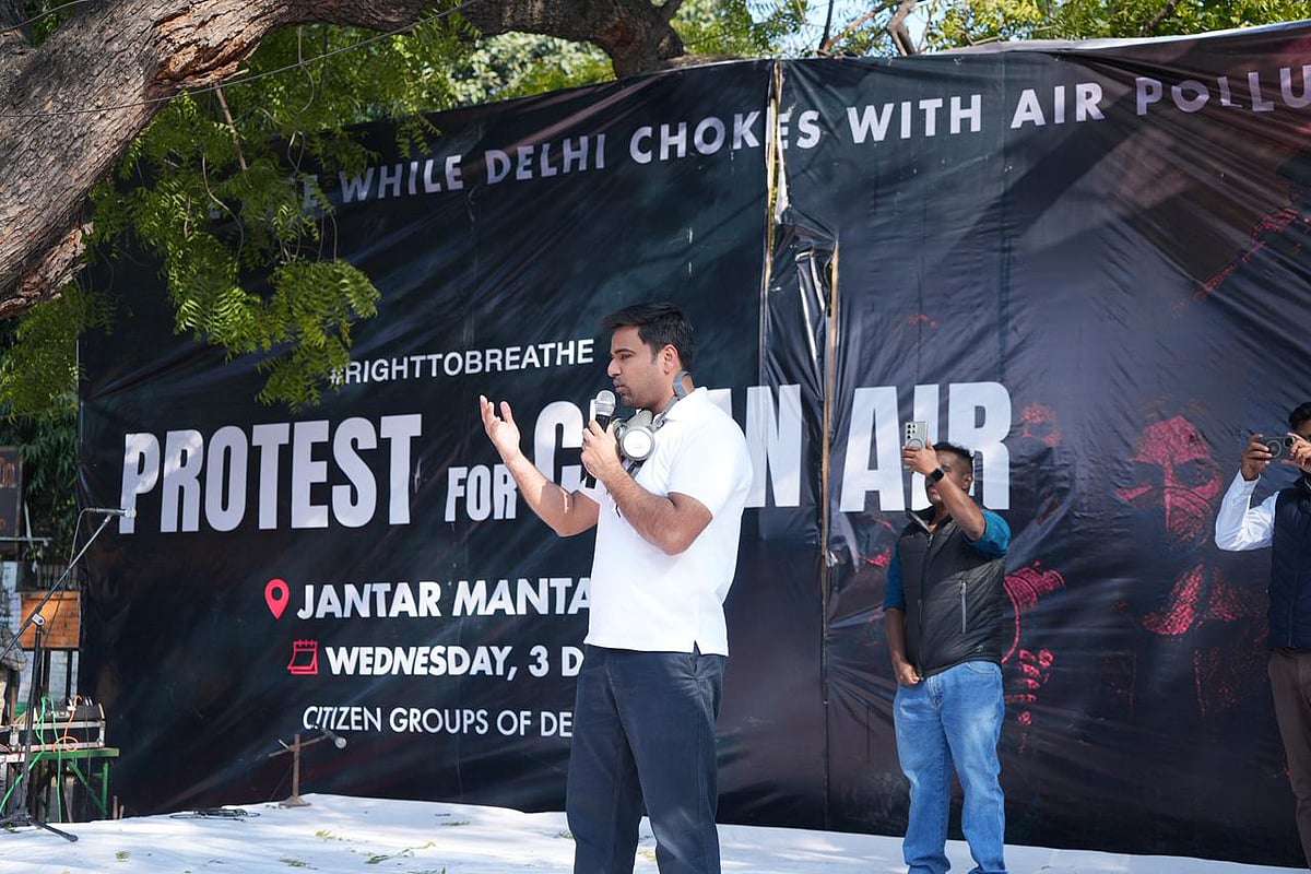 زہریلی ہوا کے خلاف جنتر منتر پر ’کلچرل احتجاجی مظاہرہ‘، موسیقی اور فن سے حکومت کو بیدار کرنے کی کوشش