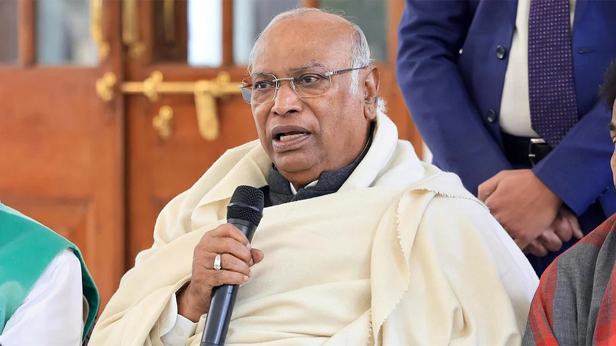 <div class="paragraphs"><p>کانگریس صدر ملکارجن کھڑگے / ویڈیو گریب</p></div>