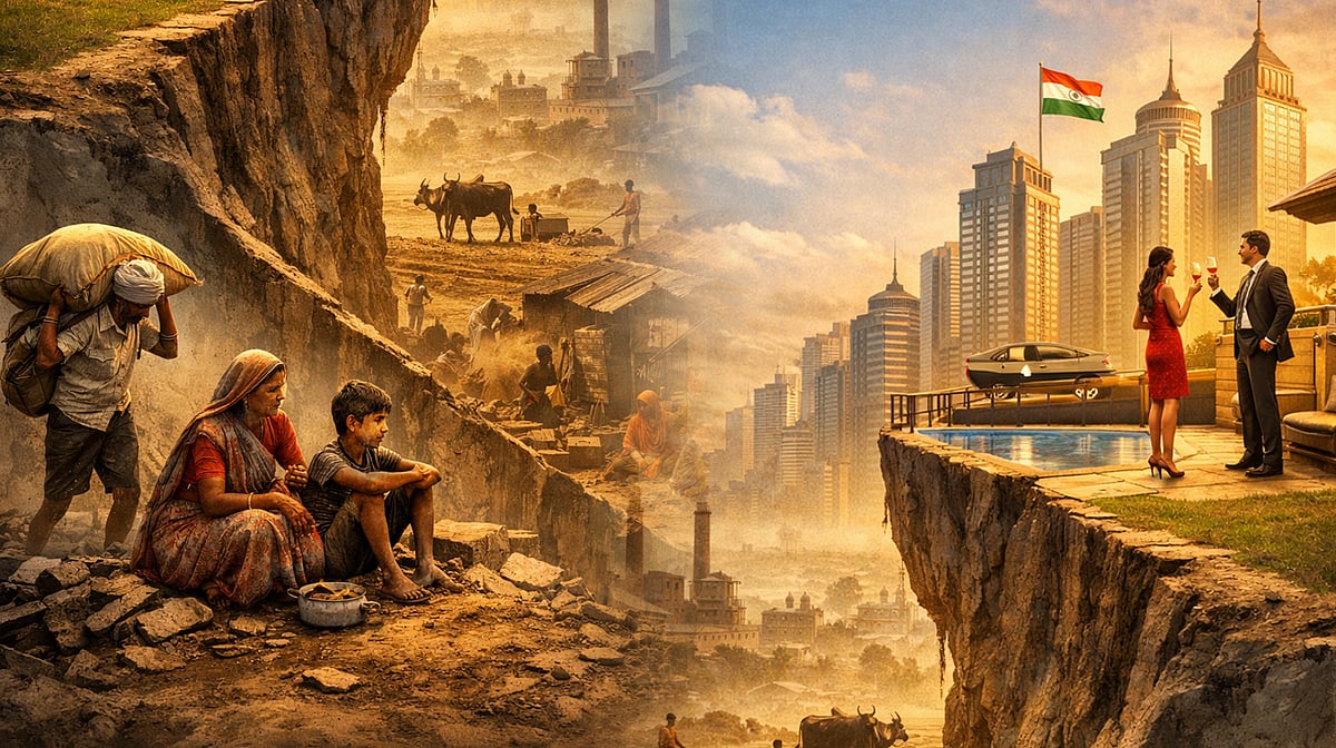 مودی کے ہندوستان میں غیر مساوات عروج پر، ترقی کے ثمرات بالادست طبقے تک محدود