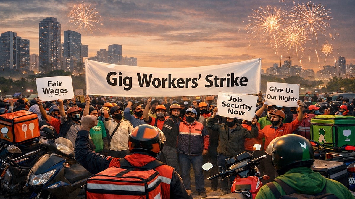 نئے سال سے قبل ’گگ ورکرز‘ کی ملک گیر ہڑتال، ڈیلیوری اور آن لائن خدمات متاثر ہونے کا خدشہ