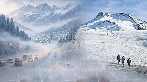 ملک کے مختلف حصوں میں شدید سردی، شمالی ریاستوں میں بارش اور پہاڑی علاقوں میں برف باری کا انتباہ