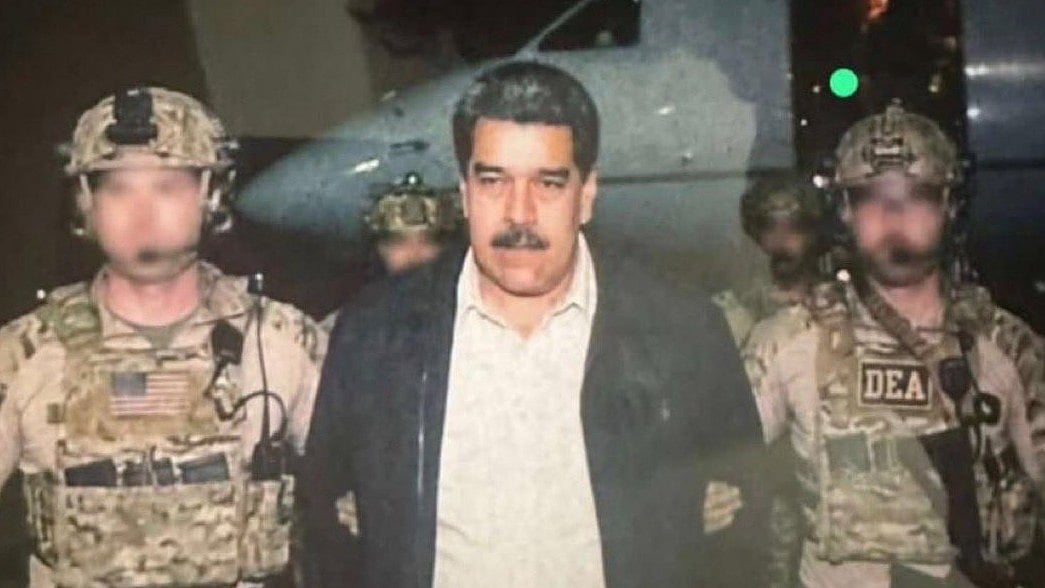 <div class="paragraphs"><p>گرفتار وینزویلا کے صدر مادورو، تصویر سوشل میڈیا</p></div>