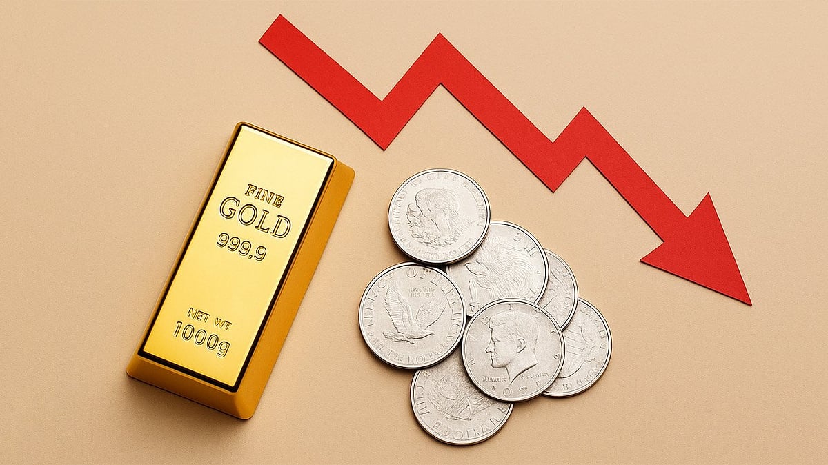 چاندی کی قیمت میں 12 ہزار روپے سے زیادہ گراوٹ، سونا بھی ہوا سستا