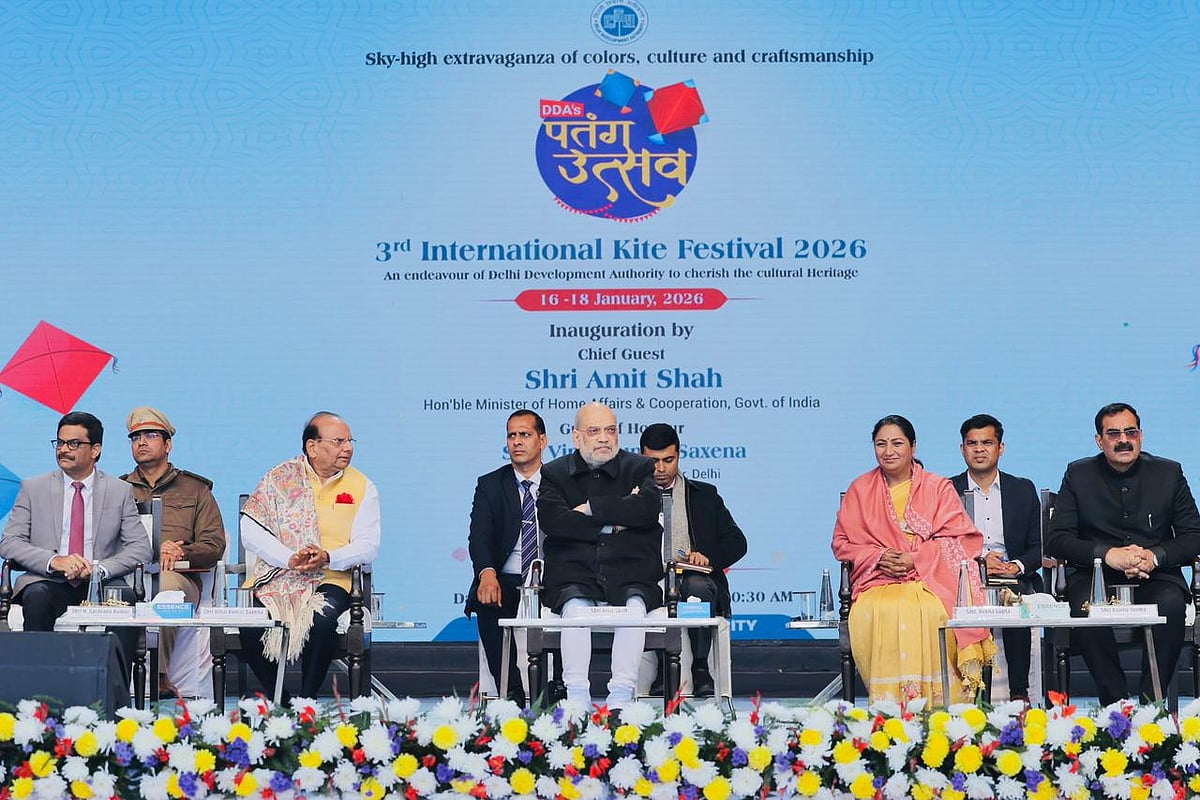 دہلی کے بانسیرا پارک میں 3 روزہ بین الاقوامی پتنگ فیسٹیول کا افتتاح