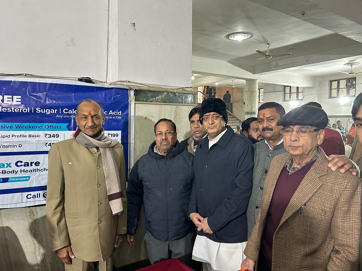 آنجہانی رام بابو شرما کو کیا گیا یاد، مفت صحت و آنکھوں کے معائنہ کے لیے کیمپ کا انعقاد