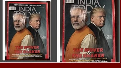 ٹرمپ نے انڈیا ٹوڈے میگزین کا سرورق پوسٹ کیا
