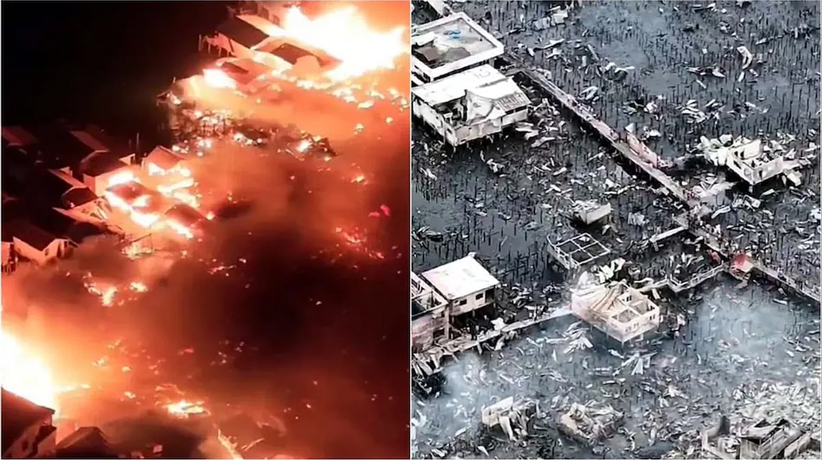 فلپائن میں بھیانک آتش زدگی، ایک ہزار گھر جل کر خاک، پانچ ہزار سے زائد افراد بے گھر