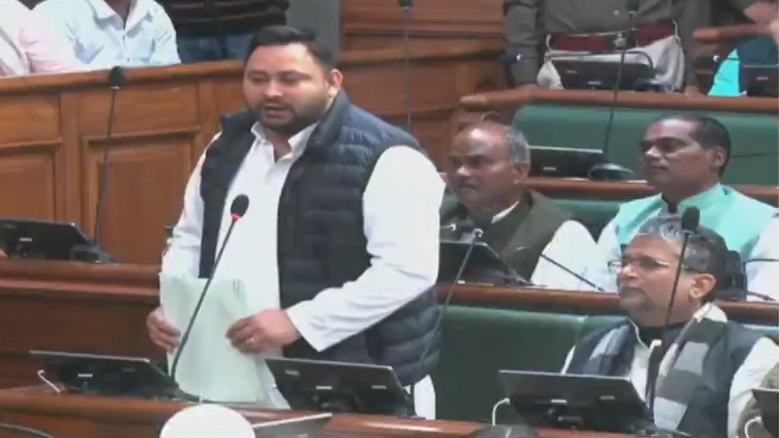 <div class="paragraphs"><p>ایوان میں خطاب کے دوران تیجسوی یادو (ویڈیو گریب)</p></div>