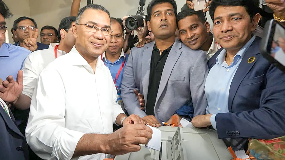 <div class="paragraphs"><p>طارق رحمن، تصویر آئی اے این ایس</p></div>