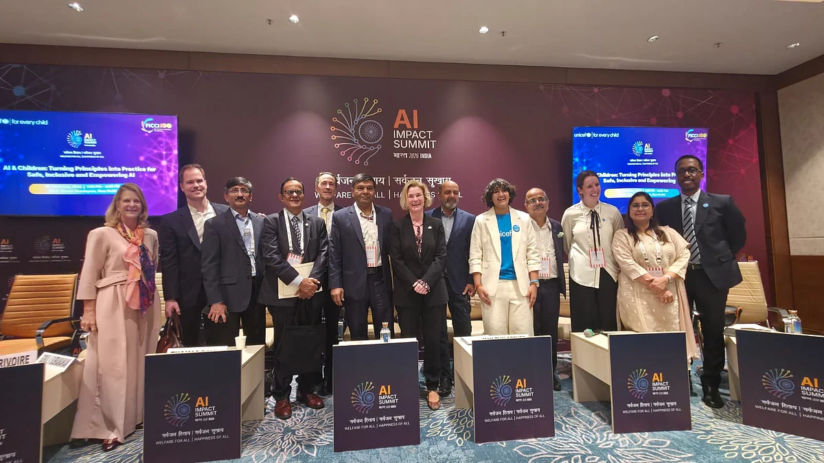 <div class="paragraphs"><p>اے آئی امپیکٹ سمٹ 2026 کا منظر</p></div>