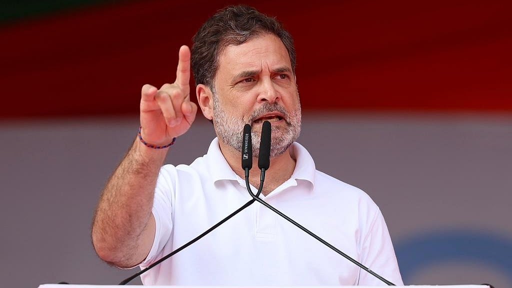 <div class="paragraphs"><p>’کسان مہا-چوپال‘ سے خطاب کرتے ہوئے راہل گاندھی، تصویر بشکریہ&nbsp;@INCIndia</p></div>