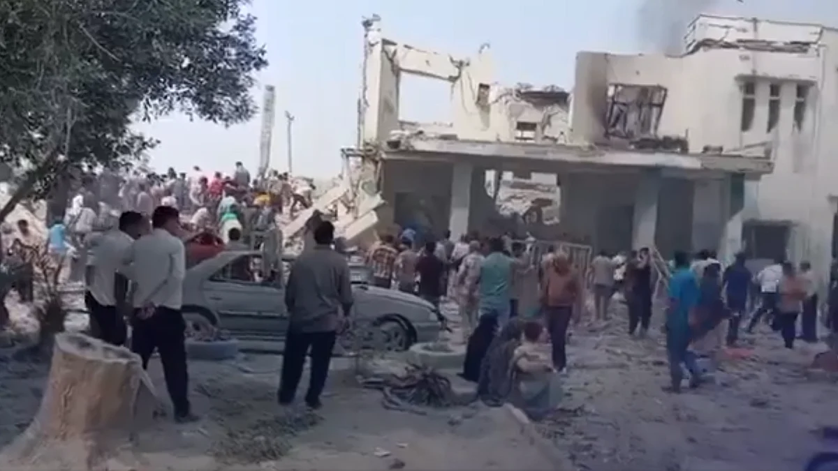 <div class="paragraphs"><p>میناب میں تباہ گرلس اسکول، ویڈیو گریب</p></div>