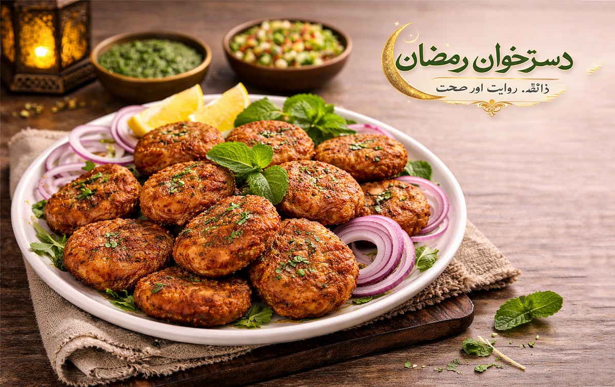 چکن شامی کباب: افطار کے دسترخوان کی شان، مکمل ترکیب