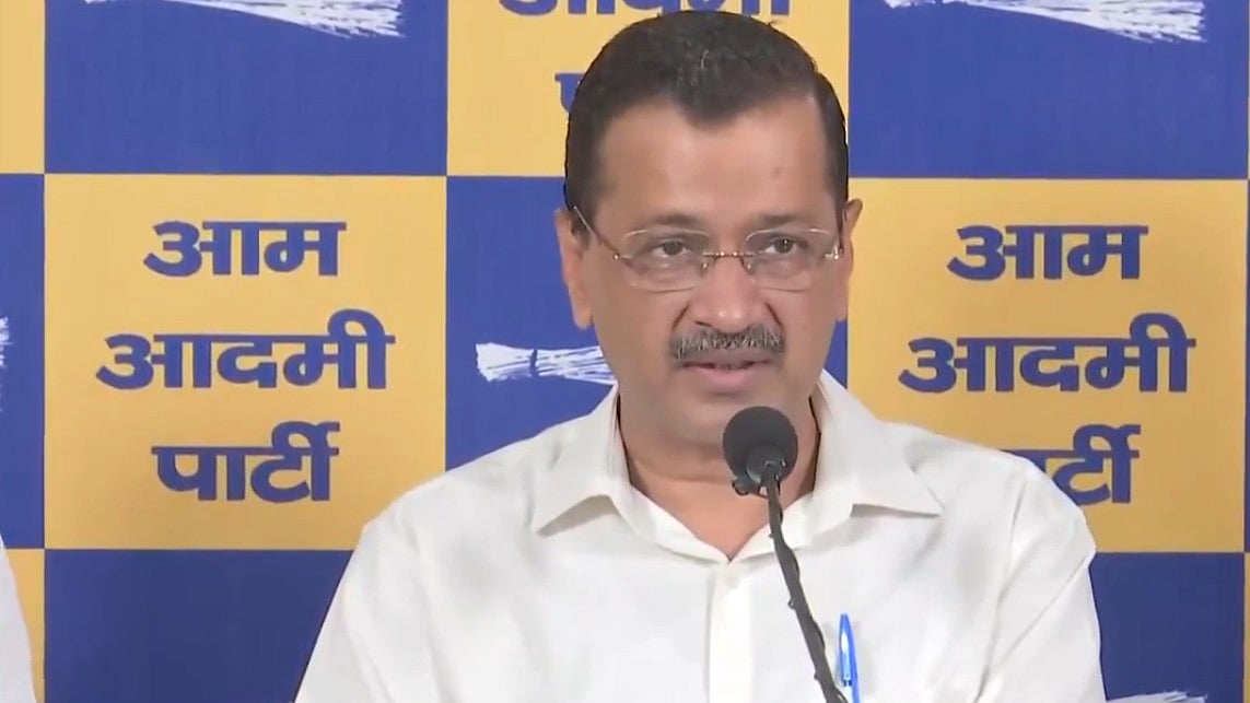 <div class="paragraphs"><p>پریس کانفرنس کے دوران اروند کیجریوال (ویڈیو گریب)</p></div>