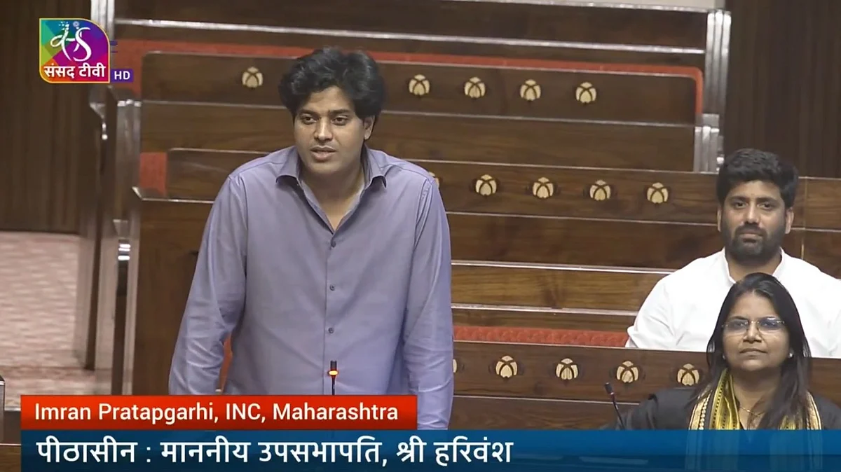 <div class="paragraphs"><p>عمران پرتاپ گڑھی لوک سبھا میں اپنی بات رکھتے ہوئے، ویڈیو گریب</p></div>