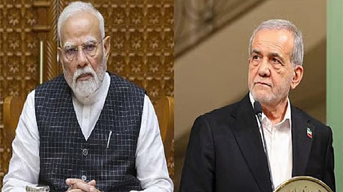 علاقائی کشیدگی کے درمیان وزیر اعظم نریندر مودی اور ایرانی صدر مسعود پزشکیان کے درمیان ٹیلی فون پر بات چیت