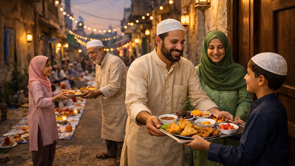 <div class="paragraphs"><p>افطار کی تقسیم، تصویر اے آئی</p></div>