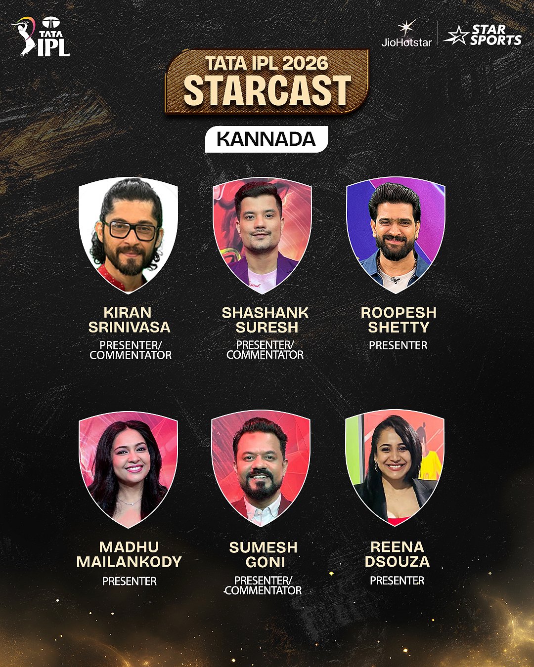 آئی پی ایل 2026 کے لیے کمنٹری پینل کا اعلان، 12 زبانوں کے لیے 160 سے زائد آوازوں کا ہوا انتخاب