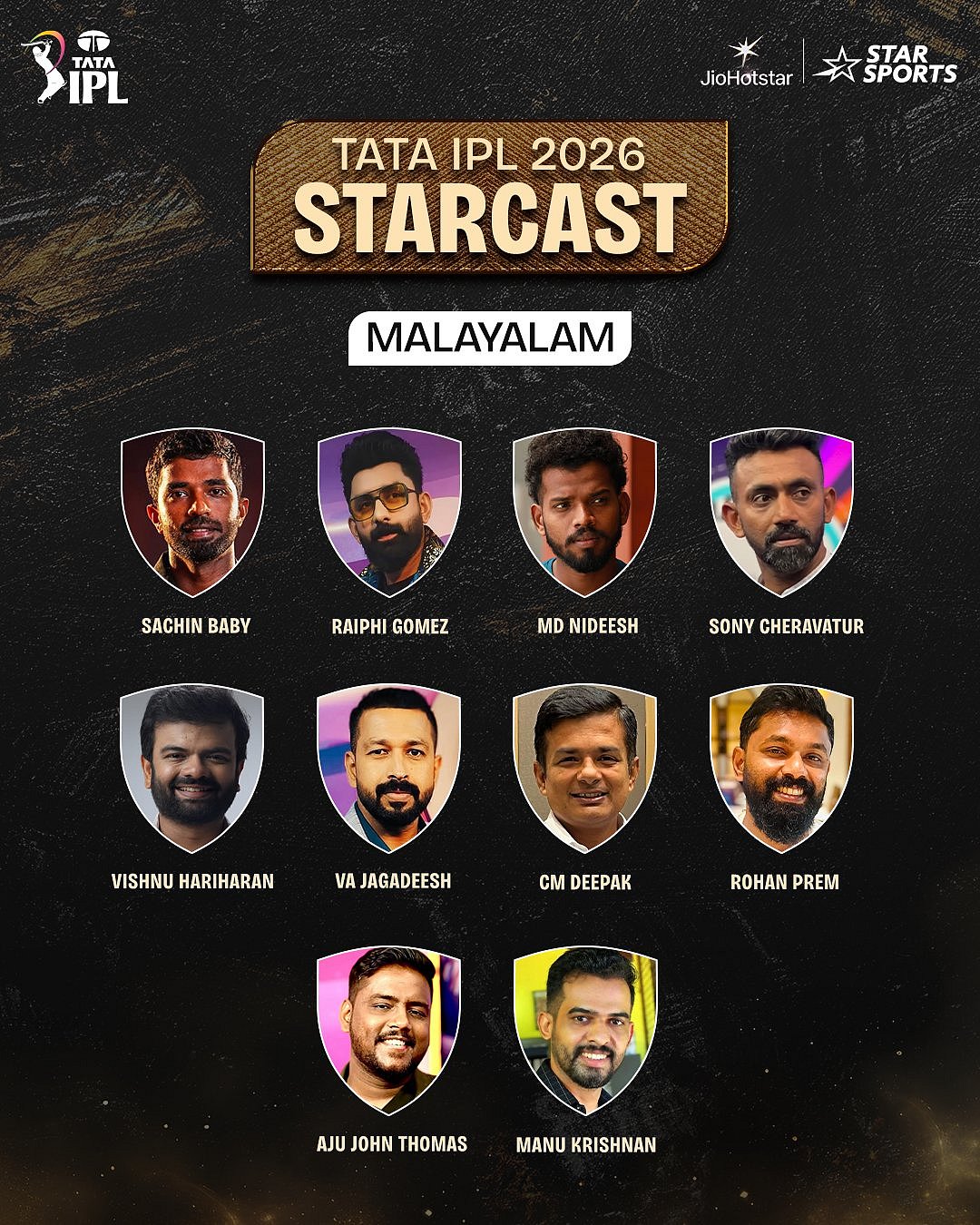 آئی پی ایل 2026 کے لیے کمنٹری پینل کا اعلان، 12 زبانوں کے لیے 160 سے زائد آوازوں کا ہوا انتخاب