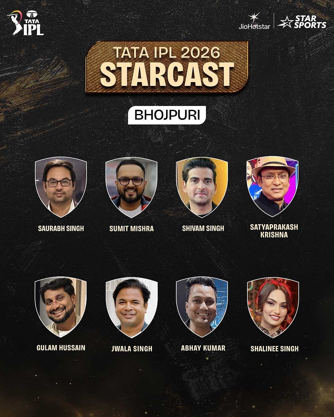 آئی پی ایل 2026 کے لیے کمنٹری پینل کا اعلان، 12 زبانوں کے لیے 160 سے زائد آوازوں کا ہوا انتخاب