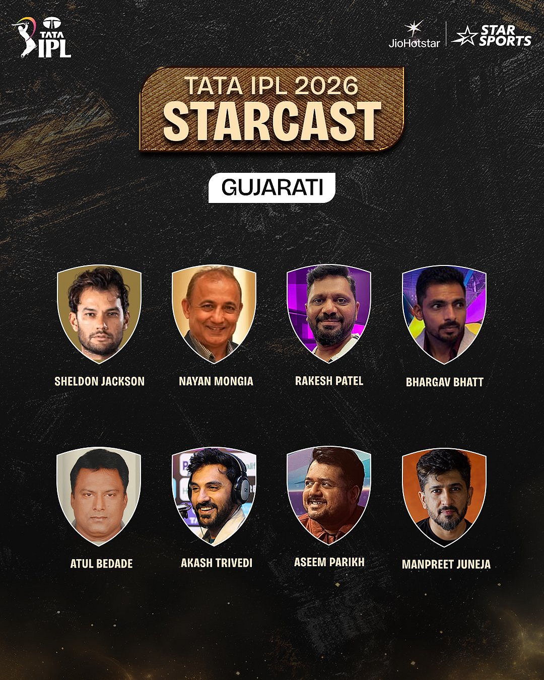 آئی پی ایل 2026 کے لیے کمنٹری پینل کا اعلان، 12 زبانوں کے لیے 160 سے زائد آوازوں کا ہوا انتخاب