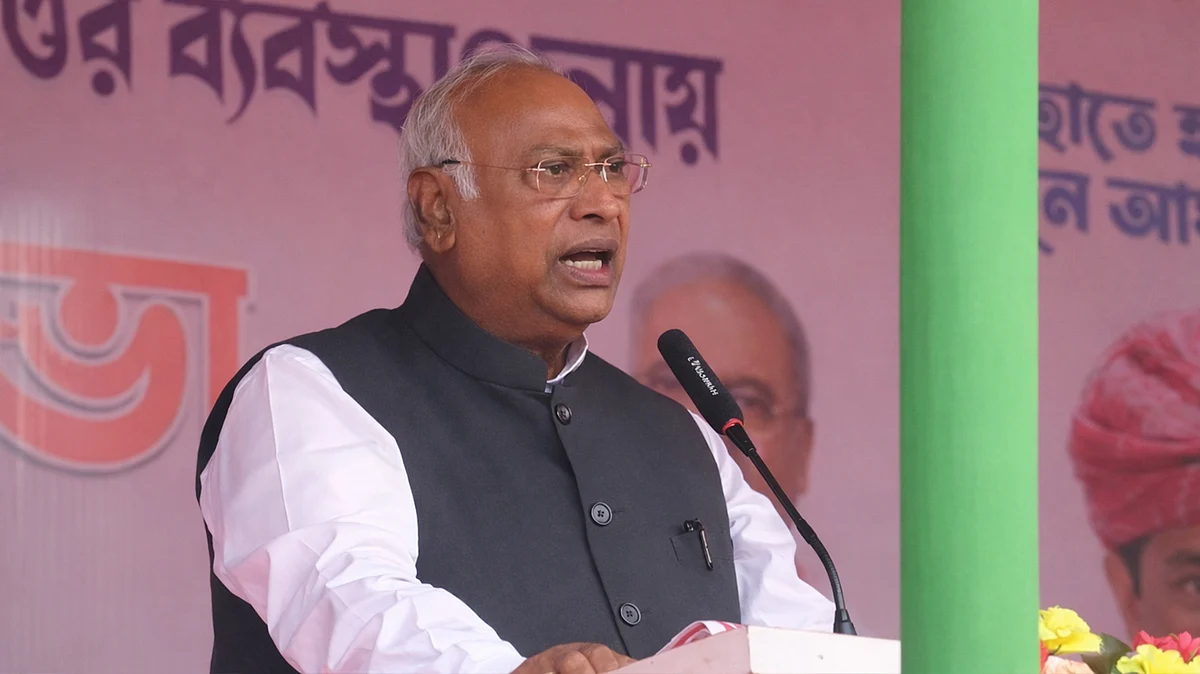 <div class="paragraphs"><p>کانگریس صدر ملکارجن کھڑگے / ویڈیو گریب</p></div>