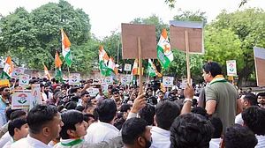 <div class="paragraphs"><p>احتجاجی مظاہرہ کا منظر</p></div>