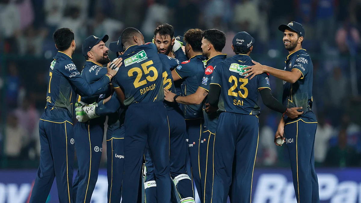 <div class="paragraphs"><p>گجرات کی ٹیم جیت کا جشن مناتی ہوئی، تصویر ’ایکس‘ <a href="https://x.com/IPL">@IPL</a></p></div>